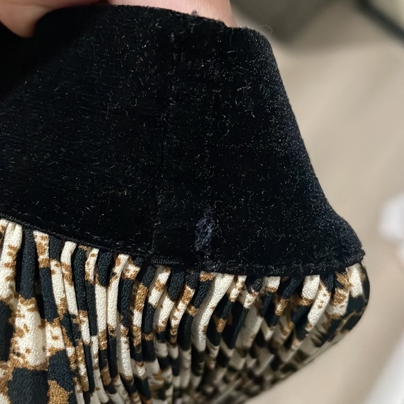 Zara animal print wide leg pants - Picture 6 of 6